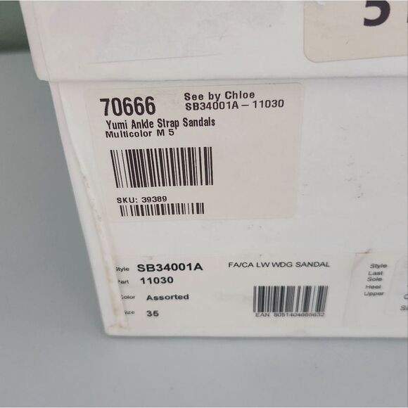 See by Chloé YUMI Ankle Strap Women's Platform Sport Sandals Size 5 MSRP$345 - Picture 4 of 9